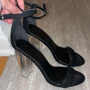 Black Heel w/ Clear Heel